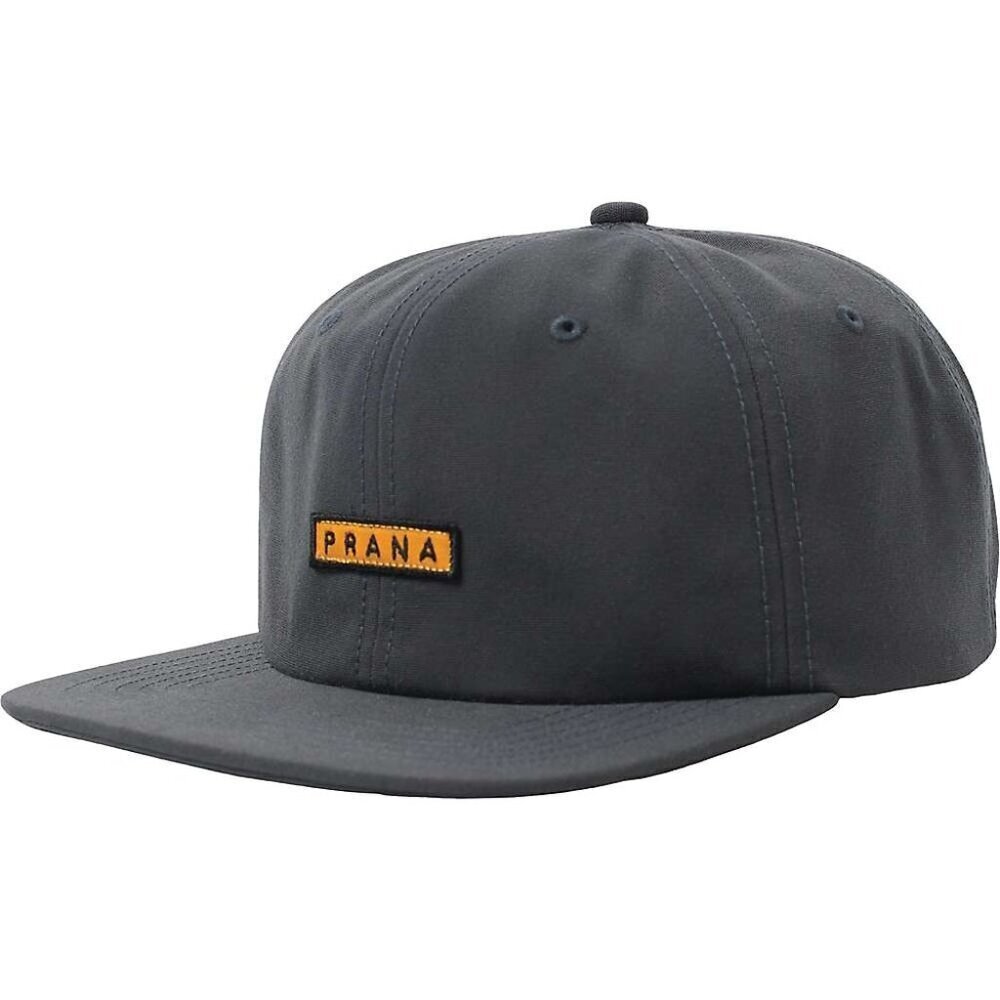 PrAna Gazin Patch Snapback Hat One Size Charcoal UPF 50+ MSRP $39